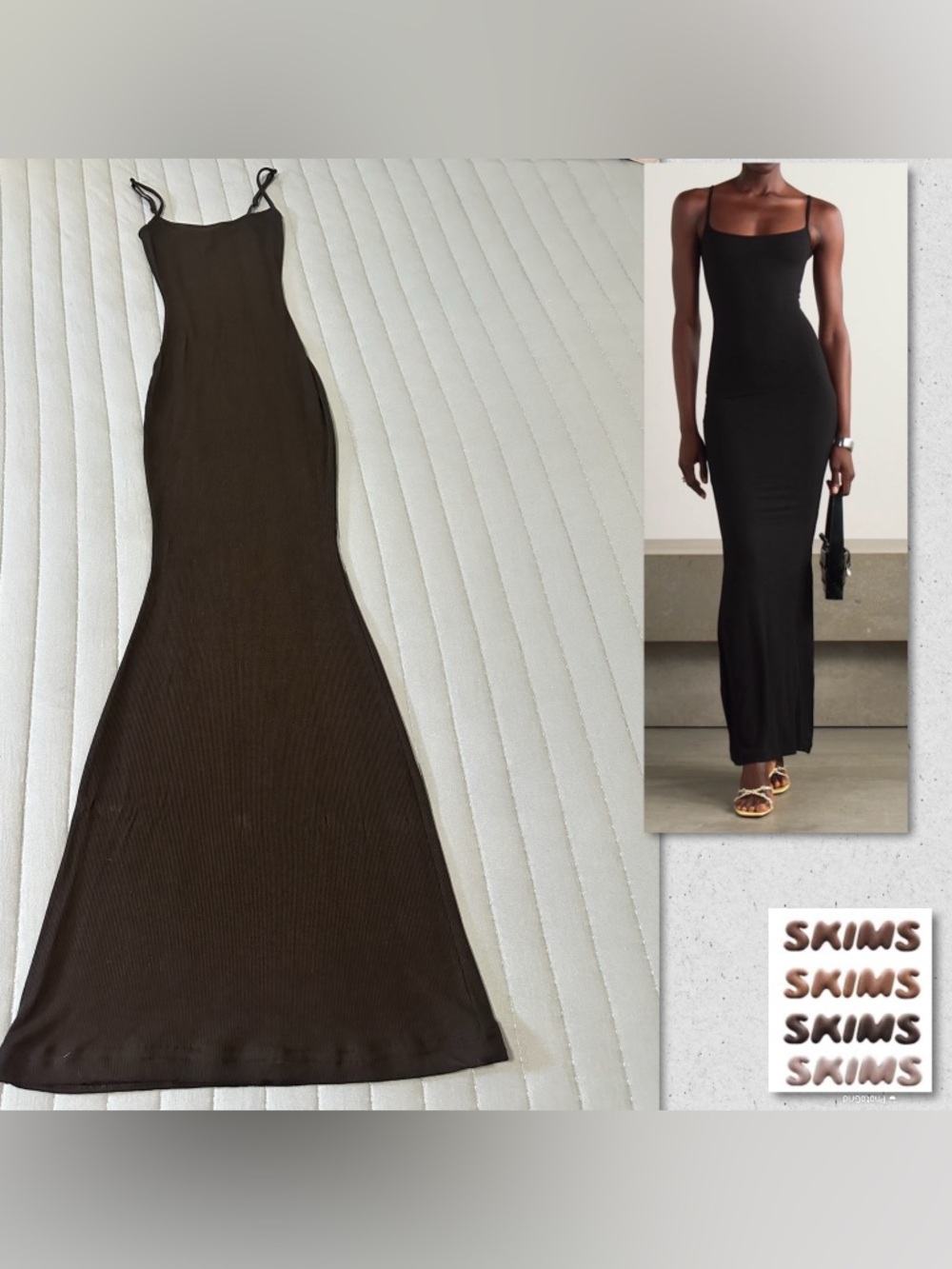 SKIMS Lounge Ribbed Maxi Dress